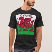 Wales Flag World Cup 2022 Rode draak Cymru T-shirt (Voorkant)