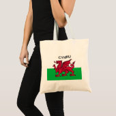 Wales Flag World Cup 2022 Rode draak Cymru Tote Bag (Voorkant (product))
