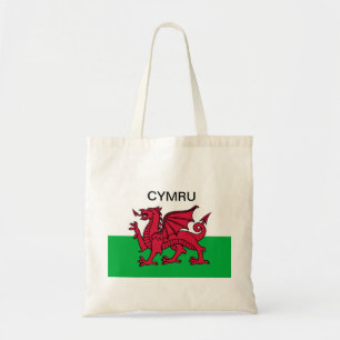 Wales Flag World Cup 2022 Rode draak Cymru Tote Bag