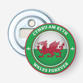 Wales Forever Button Flesopener