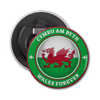 Wales Forever Button Flesopener