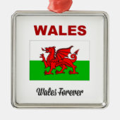 Wales Forever Metalen Ornament (Voorkant)