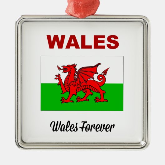 Wales Forever Metalen Ornament (Voorkant)