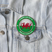 Wales Forever Ronde Button 7,6 Cm (In situ)