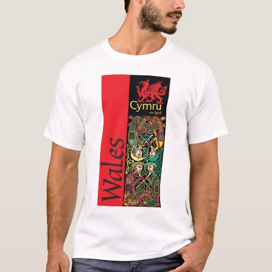 Wales Four Druids T-shirt (Voorkant)