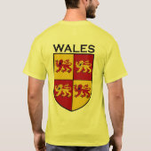 Wales Four Lions Coat of Arms Shirt (Achterkant)