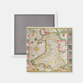 Wales, gegraveerd door Jodocus Hondius Magneet (Voorkant / Achterkant)