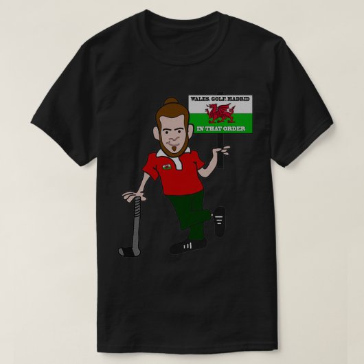 Wales Golf Madrid In die volgorde (2) T-shirt (Design voorkant)