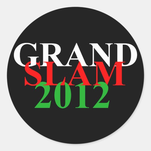 Wales Grand Slam 2012 sticker woorden (Voorkant)