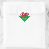 Wales Hart Sticker, Draak, Patriottische Welshe Vl Hart Sticker (Tas)