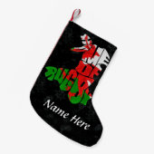 Wales Home of Rugby Christmas Stocking Kleine Kerstsok (Voorkant (Hangend))