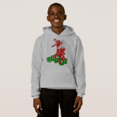 Wales Home of Rugby Map Hoodie (Voorkant volledig)