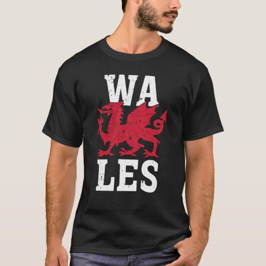 Wales Home Pride Welsh Flag T-shirt (Voorkant)