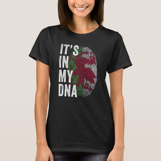 Wales It's In My DNA Cute Welsh Fingerprint Welsh  T-shirt (Voorkant)