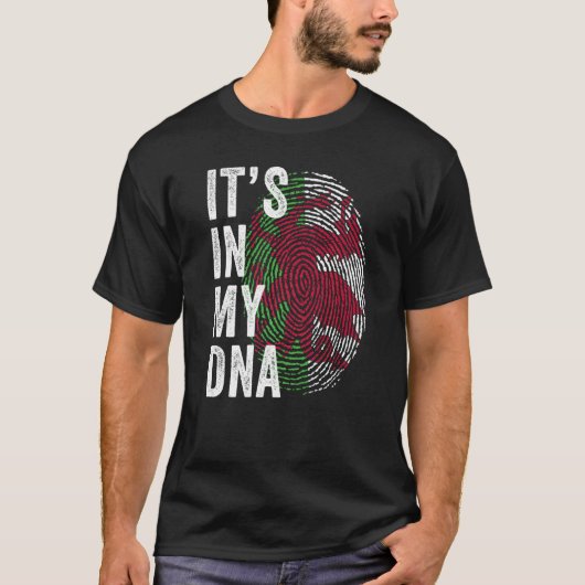 Wales It's In My DNA Cute Welsh Fingerprint Welsh  T-shirt (Voorkant)
