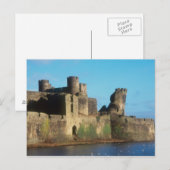 Wales - Kasteel Caerphilly, met uitzicht op de Briefkaart (Voorkant / Achterkant)