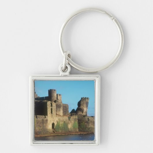 Wales - Kasteel Caerphilly, met uitzicht op de Sleutelhanger (Voorkant)