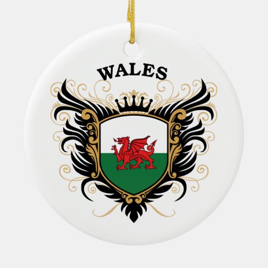 Wales Keramisch Ornament (Achterkant)