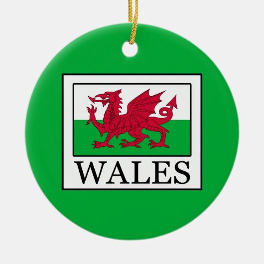 Wales Keramisch Ornament (Voorkant)