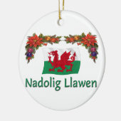 \Wales Kerstmis Keramisch Ornament (Links)