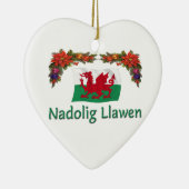 \Wales Kerstmis Keramisch Ornament (Rechts)
