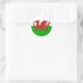 wales land dragon lt brits ronde sticker (Tas)