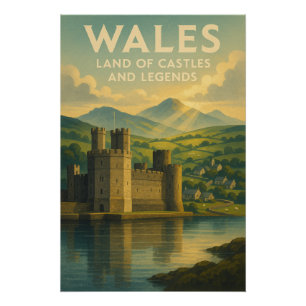 Wales – Land van Kastelen en Legenden Perfect Poster