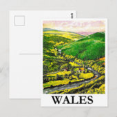 Wales, landschap, briefkaart (Voorkant / Achterkant)