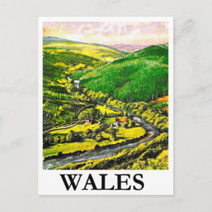 Wales, landschap, briefkaart