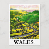 Wales, landschap, briefkaart (Voorkant)