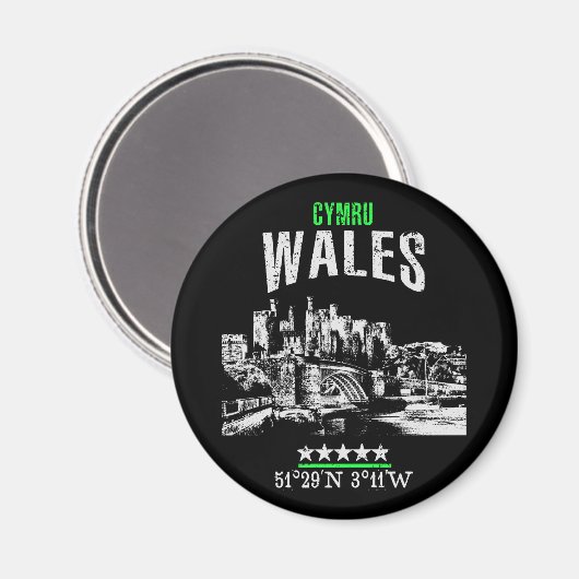 Wales Magneet (Voorkant / Achterkant)