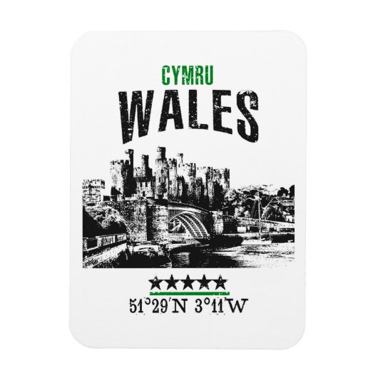 Wales Magneet (Verticaal)