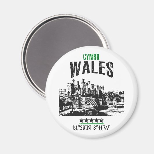 Wales Magneet (Voorkant / Achterkant)