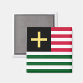 Wales magneet - Cross & Stripes (Voorkant / Achterkant)