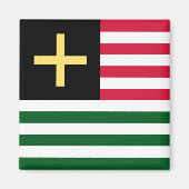 Wales magneet - Cross & Stripes (Voorkant)