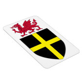 Wales Magnet - Draak over St. David Shield Magneet (Rechterzijde)