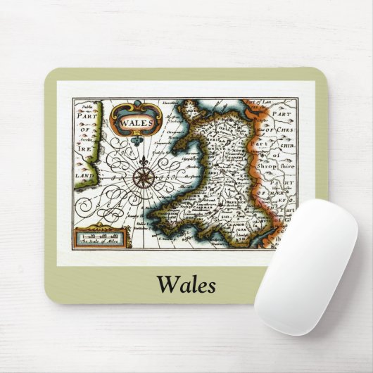 Wales Map en/of Flag Muismat (Met muis)