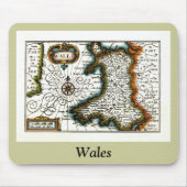 Wales Map en/of Flag Muismat (Voorkant)