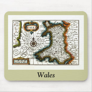 Wales Map en/of Flag Muismat