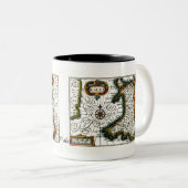 Wales Map en/of Flag Tweekleurige Koffiemok (Voorkant rechts)