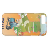 Wales map vintage-poster Case-Mate iPhone case (Achterkant (Horizontaal))