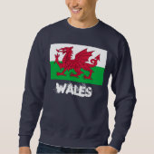 Wales met Welsh flag Trui (Voorkant)