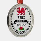 Wales Metalen Ornament (Rechts)