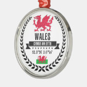 Wales Metalen Ornament (Links)