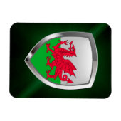 Wales Metallic Emblem Magneet (Horizontaal)