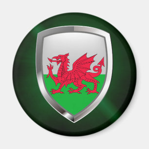 Wales Metallic Emblem Magneet