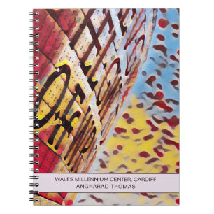 Wales Millennium Center Cardiff digitale kunst Notitieboek