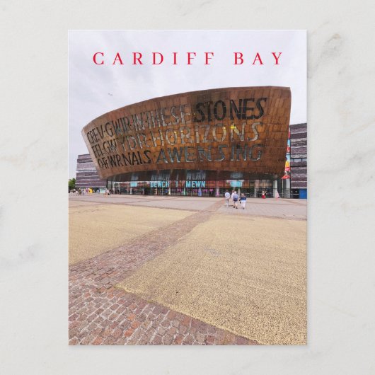 Wales Millennium Center uitzicht briefkaart (Voorkant)