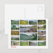 Wales multi-afbeelding briefkaart (Voorkant / Achterkant)