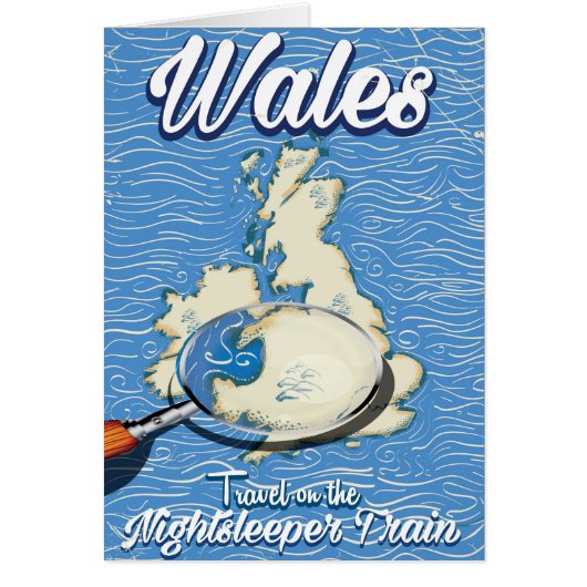 Wales Nightsleeper trein Britse reisposter (Voorkant)